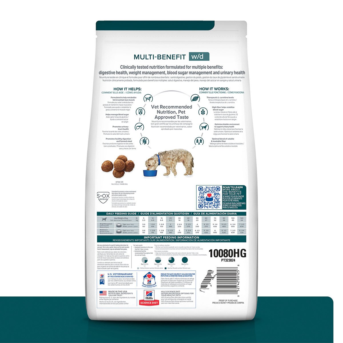 Alimento Hill's Prescription Diet w/d Multi-Beneficios Para Perro