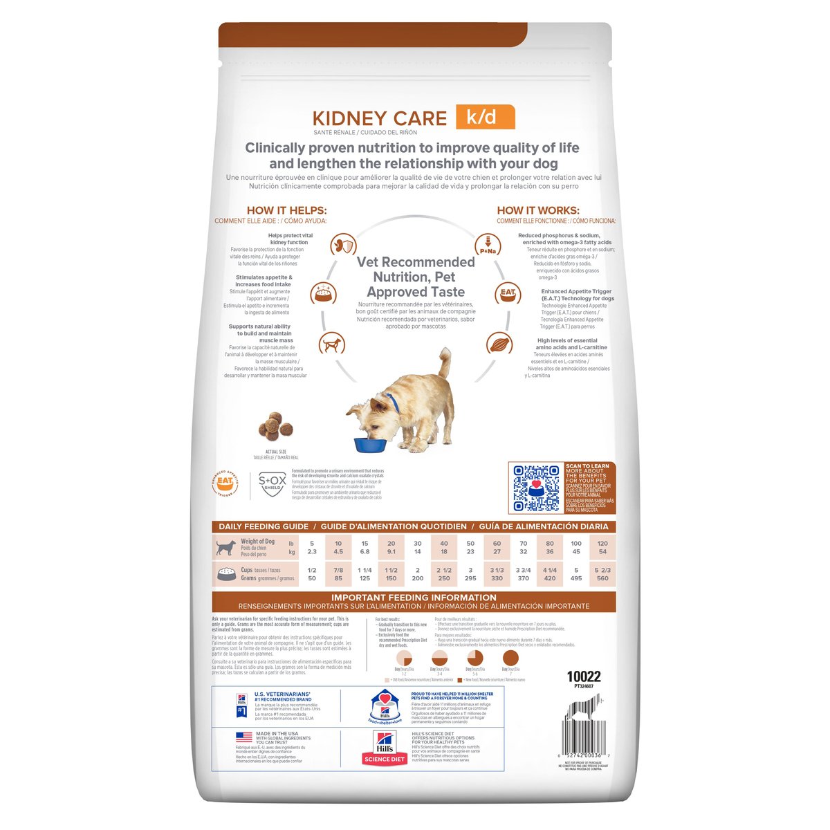 Alimento Hill's Prescription Diet k/d Cuidado del Riñón Para Perro