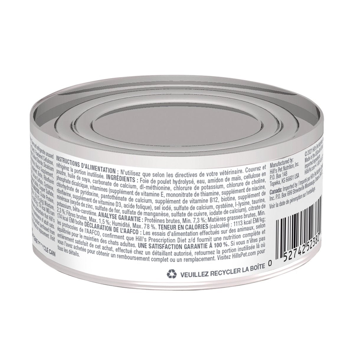 Hill's Prescription Diet z/d Alimento Húmedo para Alergia Alimentaria para Gato Receta Original 156 g
