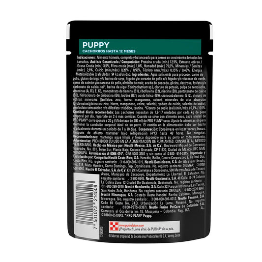 Pro Plan Puppy Optigrowth Alimento Húmedo para Cachorro Receta Pollo en Salsa 85 g