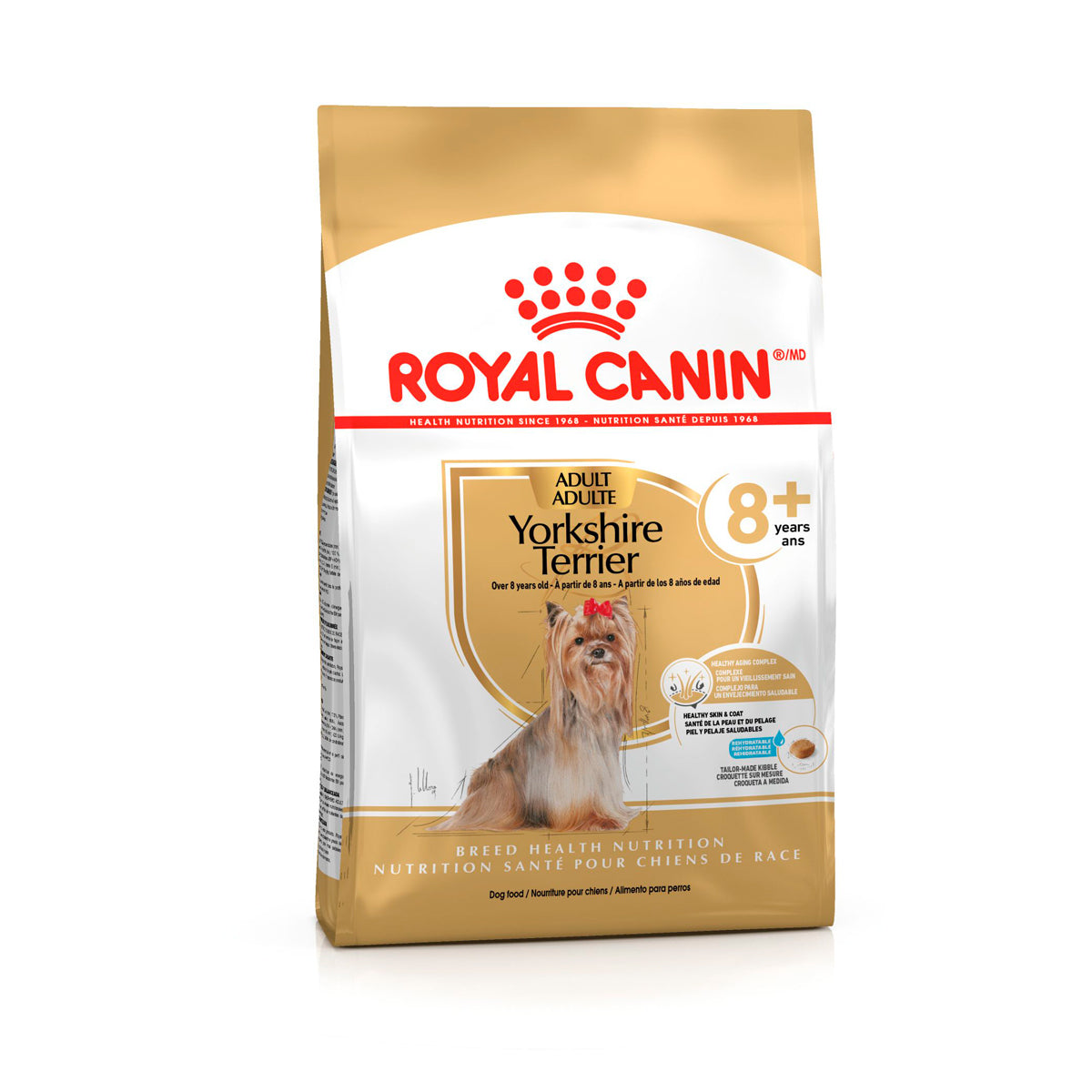Royal Canin 8+ Alimento Seco para Perro Senior Raza Yorkshire Terrier 1.14 kg