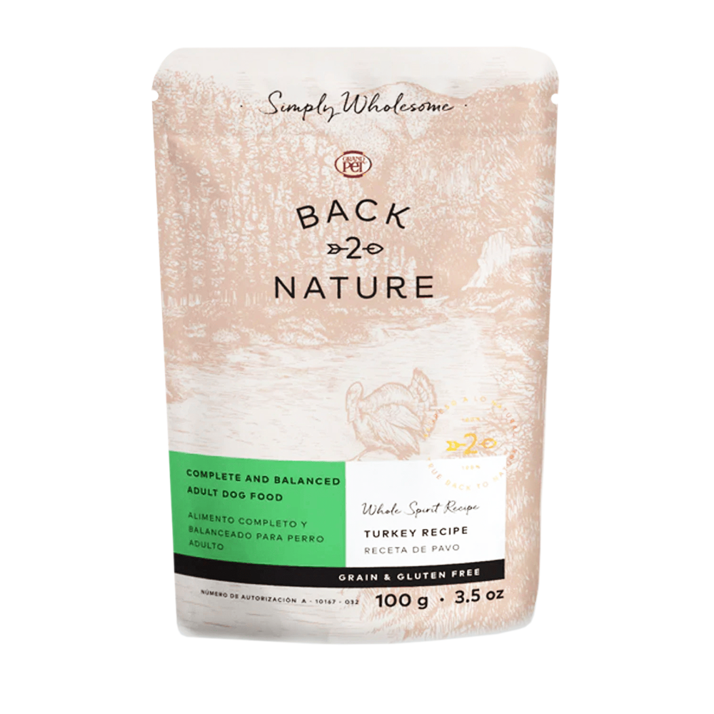Alimento Back2Nature Pavo Para Perro 100g