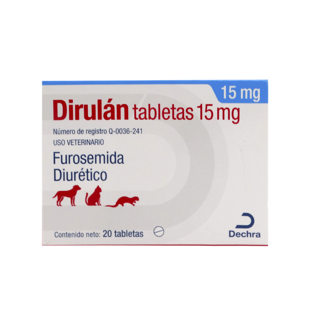 Dirulan 15 mg Caja Con 20 Tabletas
