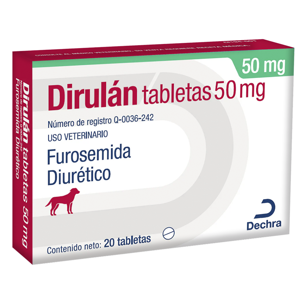 Dirulan 50 mg Caja Con 20 Tabletas
