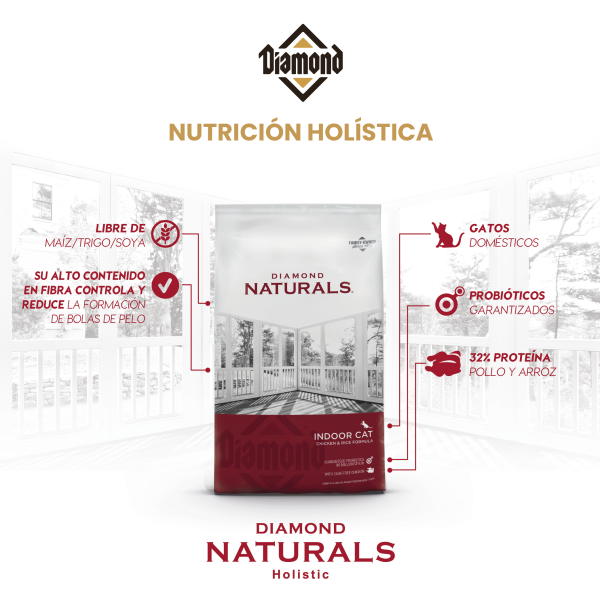 Alimento Diamond Naturals Indoor Para Gato