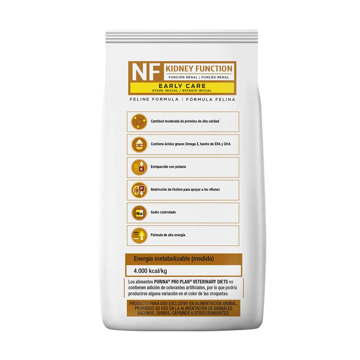 Alimento Pro Plan Veterinary Diets NF Kidney Function Early Care Para Gato 3.62kg