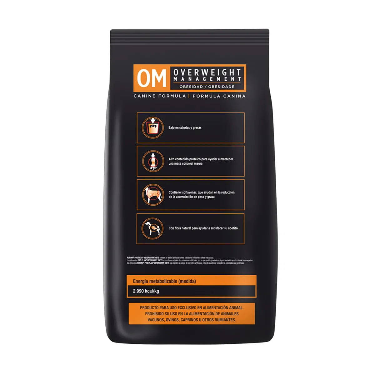 Alimento Pro Plan Veterinary Diets OM Control de Peso Para Perro