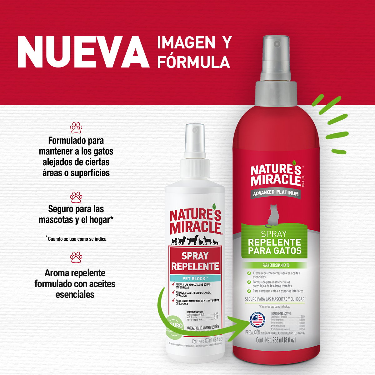 Nature’s Miracle Repelente para Gato – 236 ml
