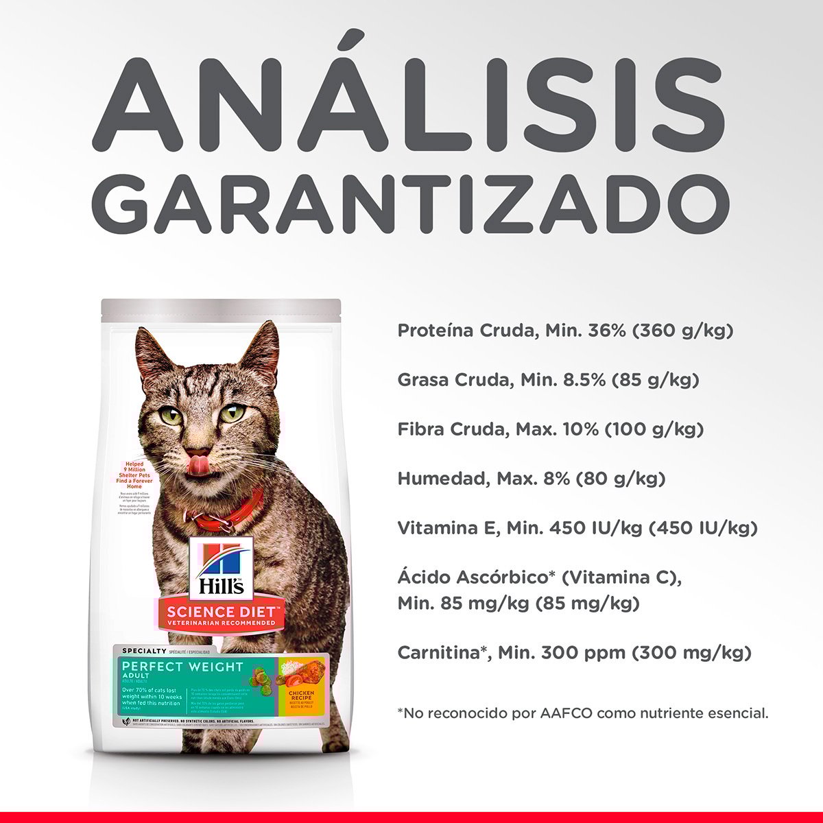 Alimento Hill's Science Diet Adulto Peso Perfecto Para Gato (UNICAMENTE BAJO PEDIDO)