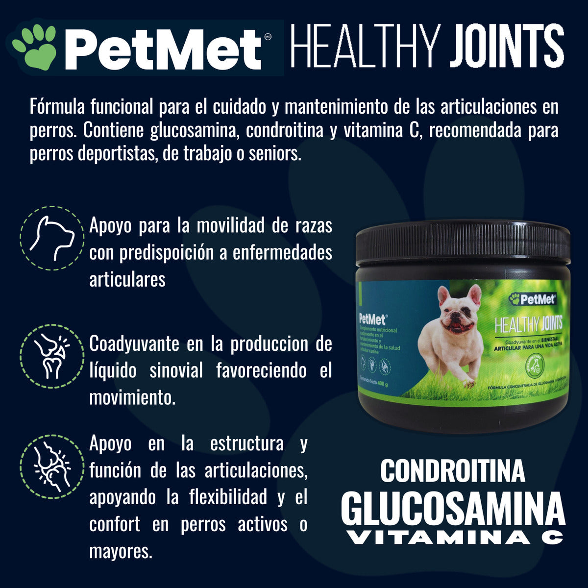 Suplemento Alimenticio Glucosamina Healthy Joints 400g
