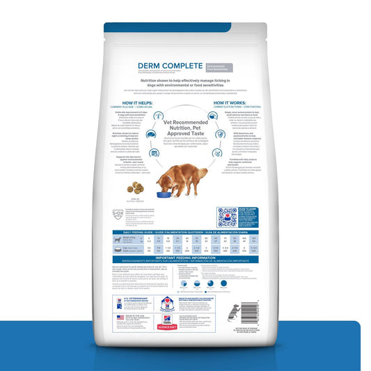 Hill's Prescription Diet Derm Complete Alimento Seco Cuidado Cutáneo para Perro Adulto (UNICAMENTE BAJO PEDIDO)