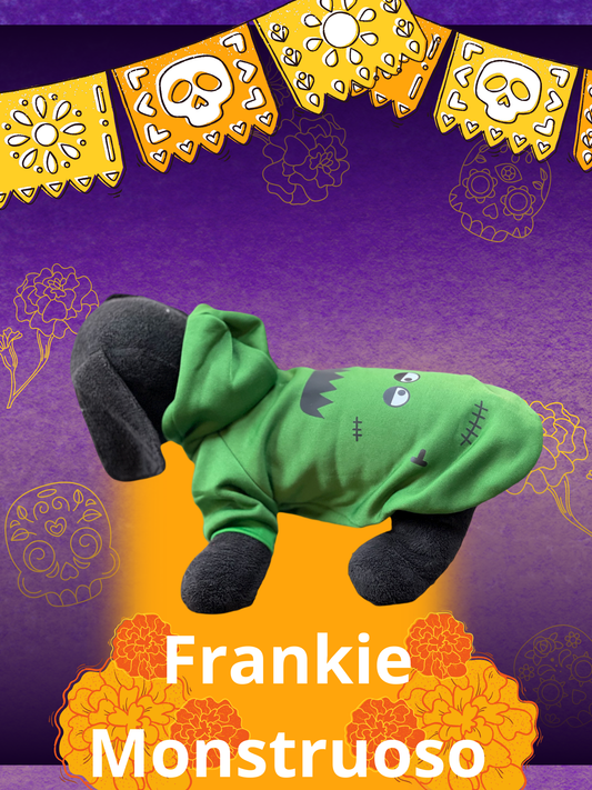 Disfraz para Perro “Frankie Monstruoso Verde” ⚡🧟‍♂️