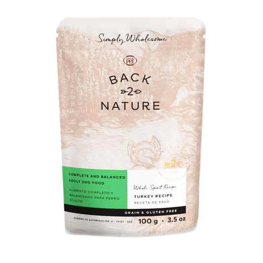 Alimento Back2Nature Pavo Para Perro 100g