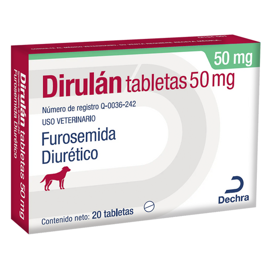 Dirulan 50 mg Caja Con 20 Tabletas
