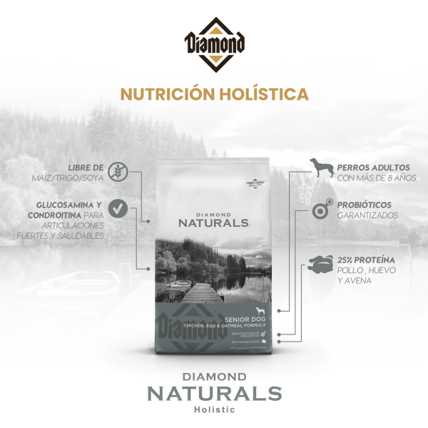 Alimento Diamond Naturals Pollo Y Huevo Senior Para Perro