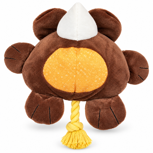 Cool Bao Bao — Rinoceronte café de peluche con cuerda