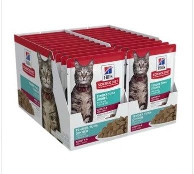 Hill's Science Diet Alimento Húmedo Gato Adulto Receta Atún Trocitos en Salsa 79 g