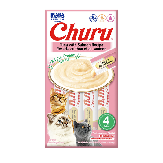 Churu De Atún Y Salmon Para Gato 4 pz