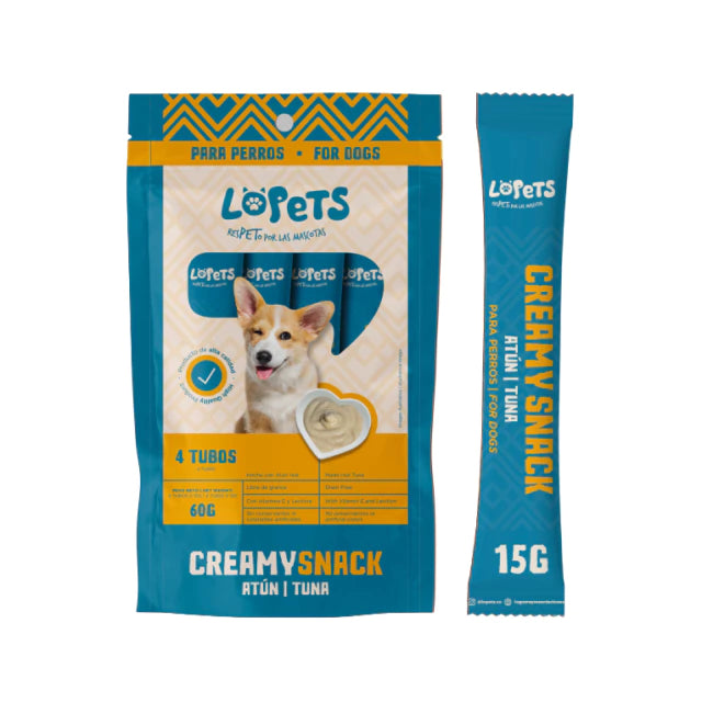 Creamy Snack Lopets para Perro 60 GR