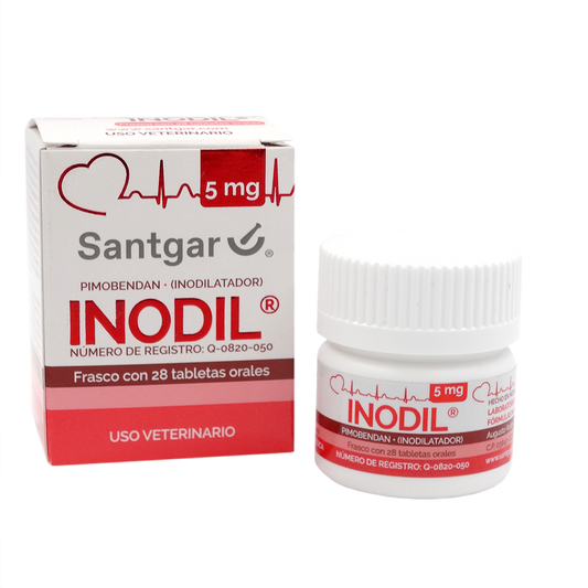 Inodil 5 mg Pimobendan Frasco 28 Tabs