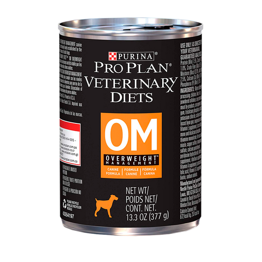 Alimento Pro Plan Veterinary Diets OM Control de Peso Para Perro Lata 377g