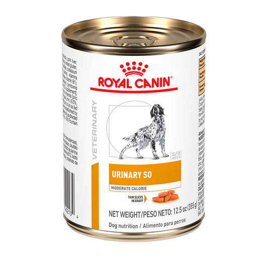 Alimento Royal Canin Urinary SO Moderate Calorie Para Perro Lata 355g