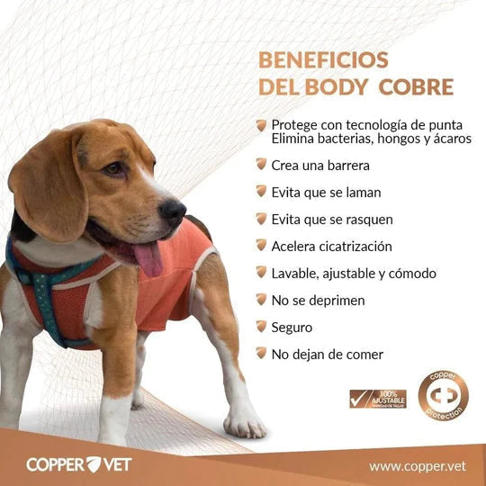 Body Cobre Copper Vet Original Talla 11 De 30kg a 35kg