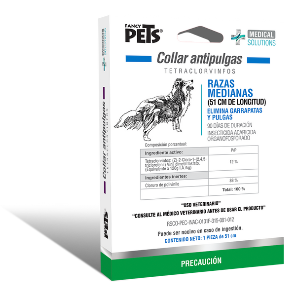 Collar Antipulgas Para Perro Razas Medianas