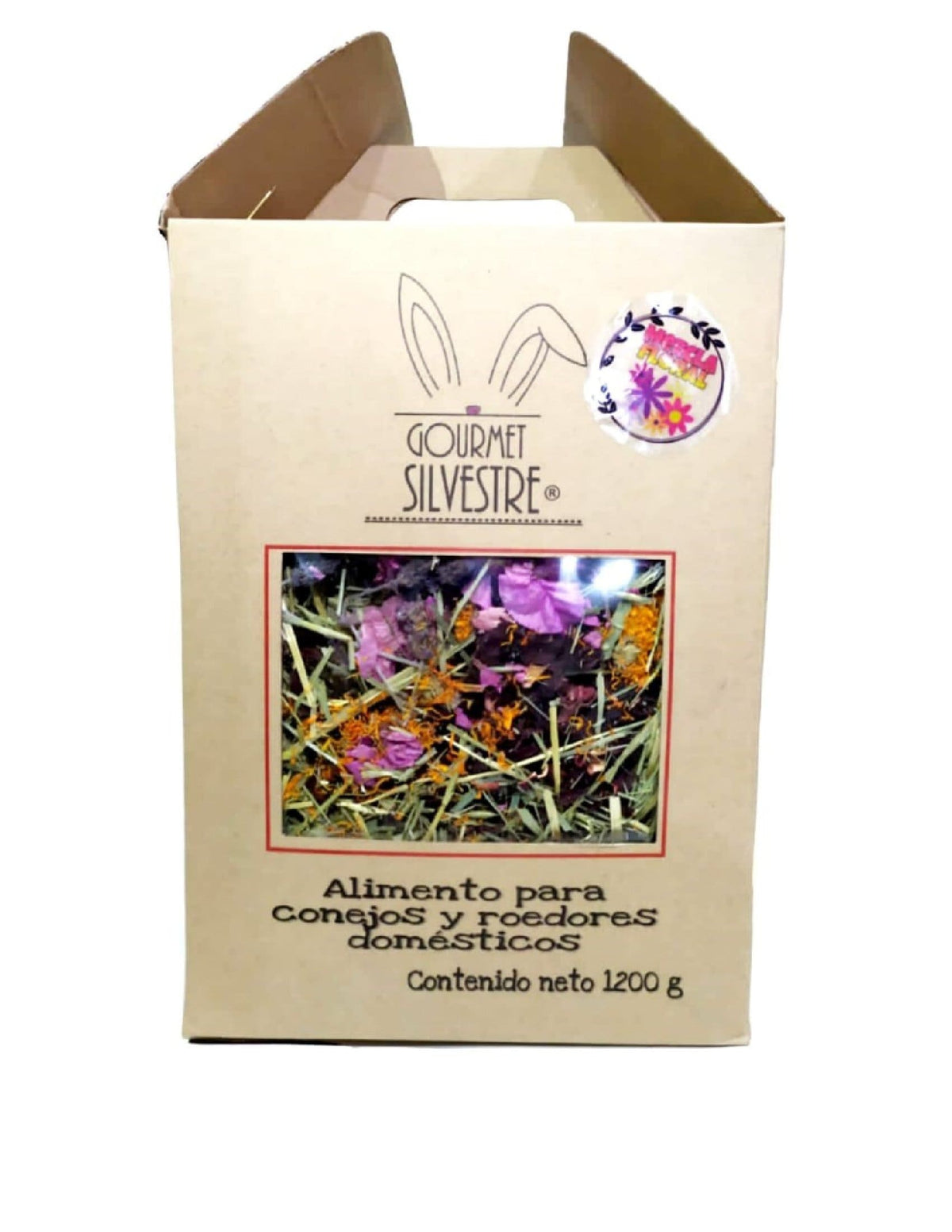 Heno De Avena Y Alfalfa con Mezcla De 9 Flores 1.2kg