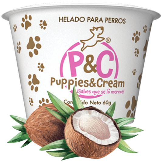 Helado Puppies&Cream Coco 60g