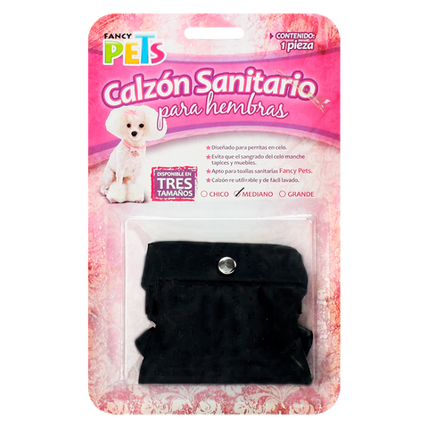 Calzón Sanitario Fancy Pets Mediano Para Hembras