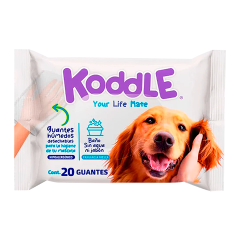 Guantes Limpiadores Koddle Para Mascota 20pz