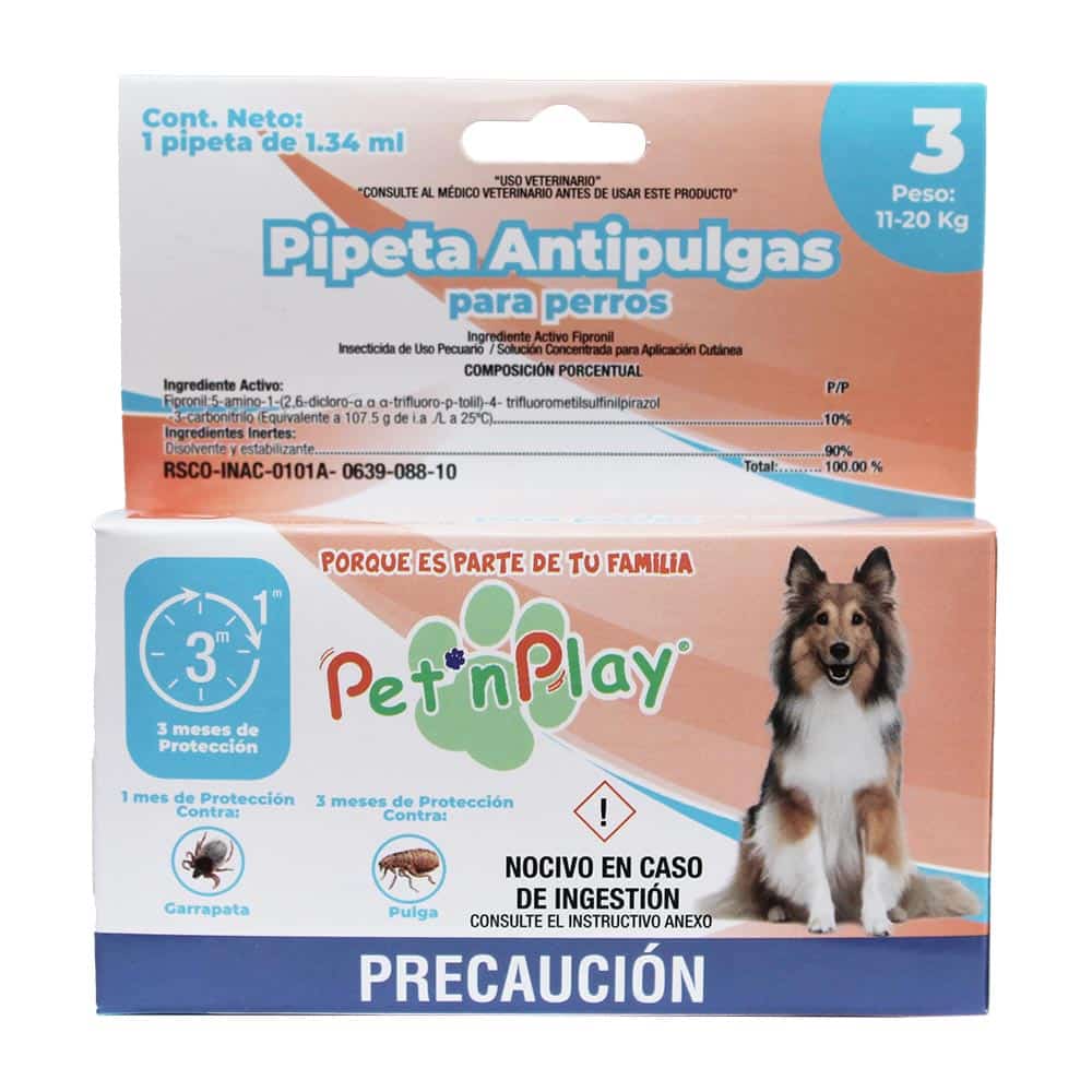 Pipeta Antipulgas Para Perros de 11 a 20kg