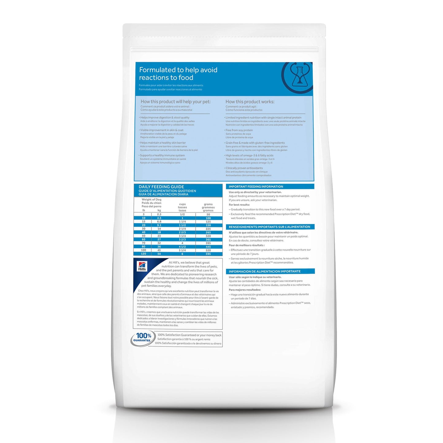 Alimento Hill's Prescription Diet d/d Sensibilidad Alimenticia Para Perro